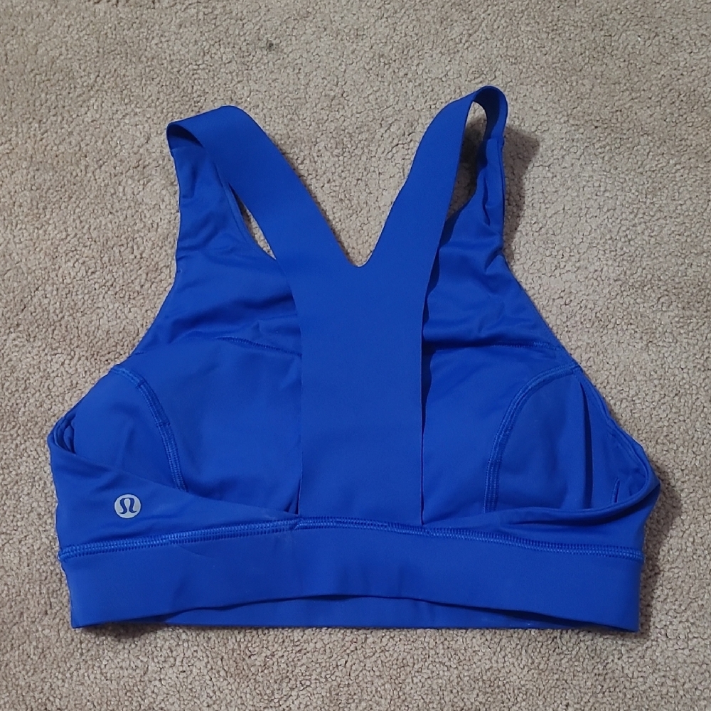 lululemon athletica Royal Blue Strappy-Back Sports Bra